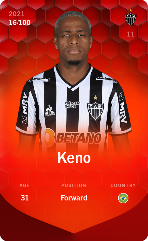 Sorare - Sorare Official - Keno 2021-22 • Rare 16/100 - NFT # 51664445427937530540171039630095425236466582896961280169310726728741101671818