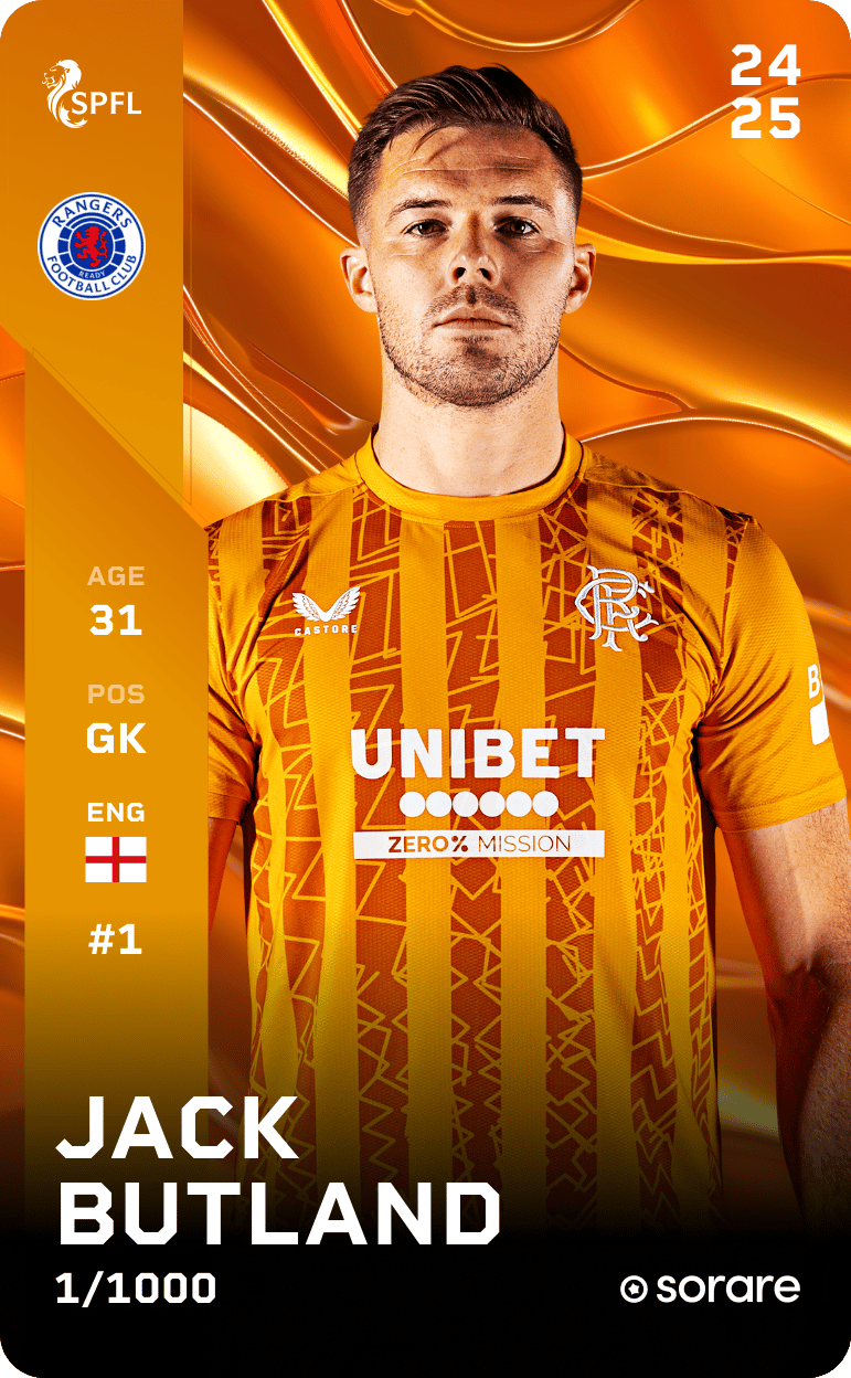 Jack Butland 2024-25 • Limited 1/1000