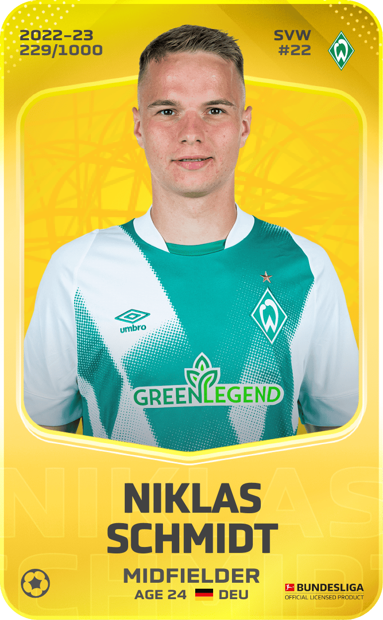 Niklas Schmidt 2022-23 • Limited 229/1000