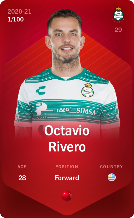 Sorare - Sorare Official - Octavio Rivero 2020-21 • Rare 1/100 - NFT # 94103088468640088852151621366997744664608827537021831713075037716545080517960