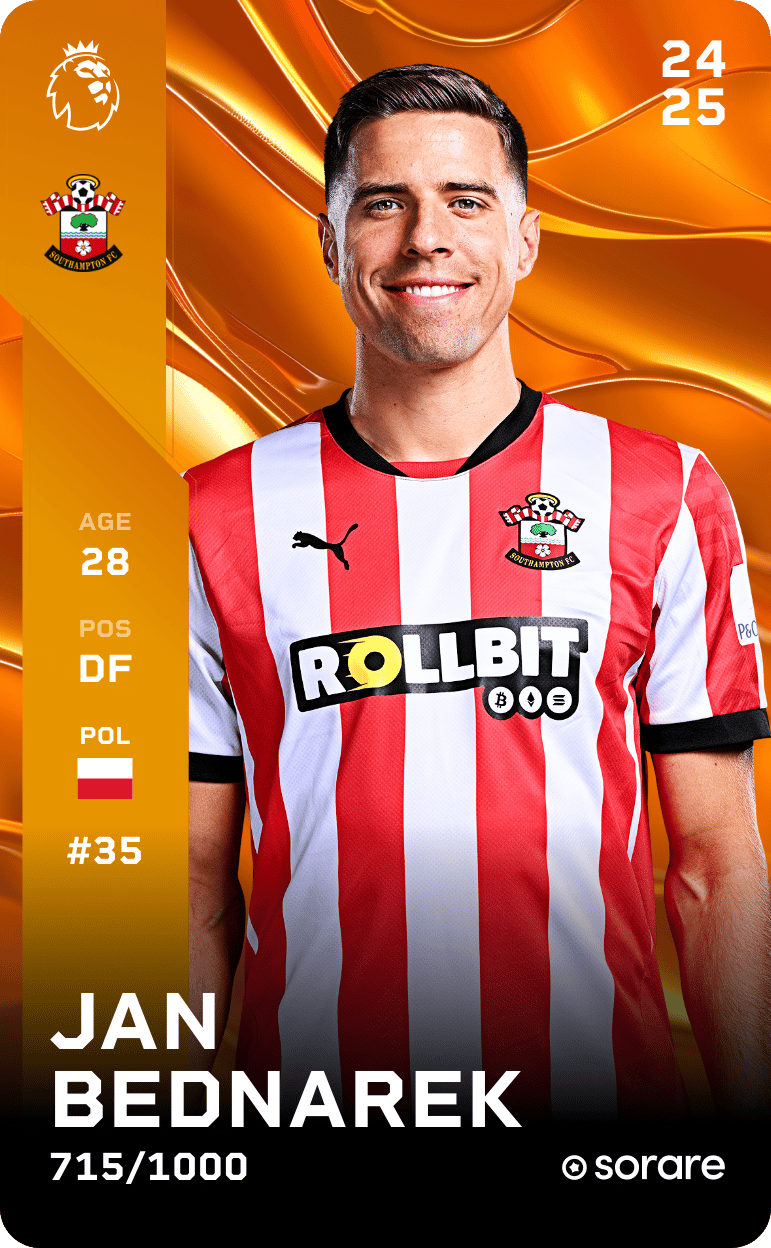 Jan Bednarek 2024-25 • Limited 715/1000