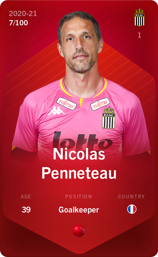 Sorare - Sorare Official - Nicolas Penneteau 2020-21 • Rare 7/100 - NFT # 9687459451497892678460016310815579831717299430137163664920991580430777099376