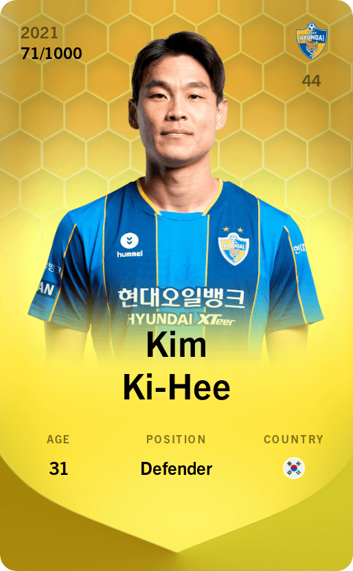 Kim Ki-Hee 2021-22 • Limited 71/1000