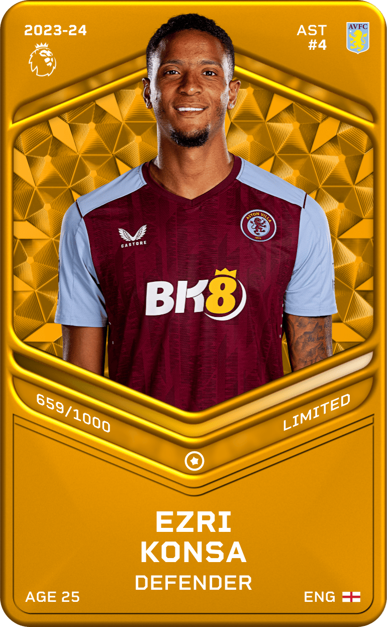 Ezri Konsa 2023-24 • Limited 659/1000
