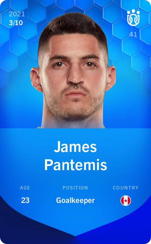 Sorare - Sorare Official - James Pantemis 2021-22 • Super Rare 3/10 - NFT # 583391255178483789968522103106269393084220266661503550110723331408092871098