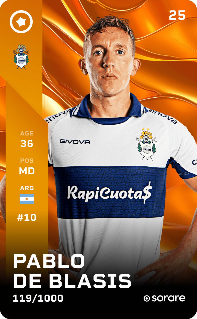 Pablo De Blasis 2025-26 • Limited 119/1000