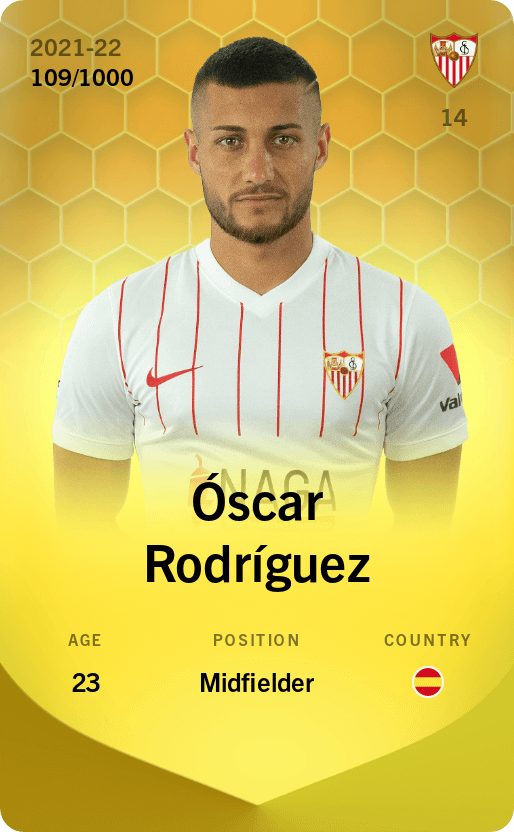Óscar Rodríguez 2021-22 • Limited 109/1000