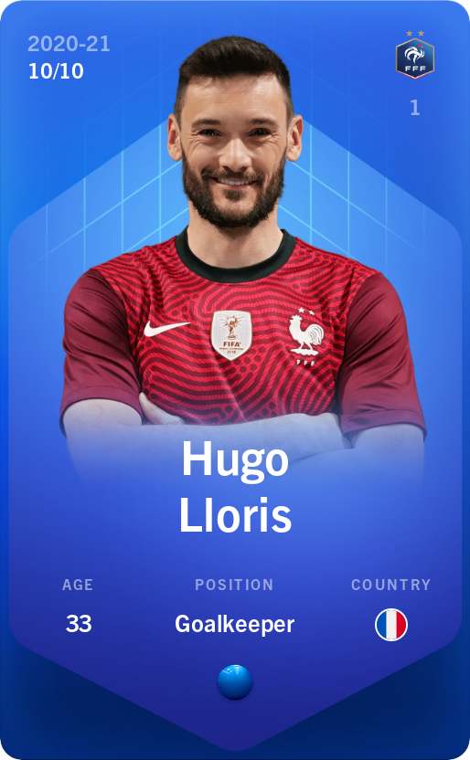 Sorare - Sorare Official - Hugo Lloris 2020-21 • Super Rare 10/10 - NFT # 27965682773974136052544950000443892277323635961667801528342462082098703707950