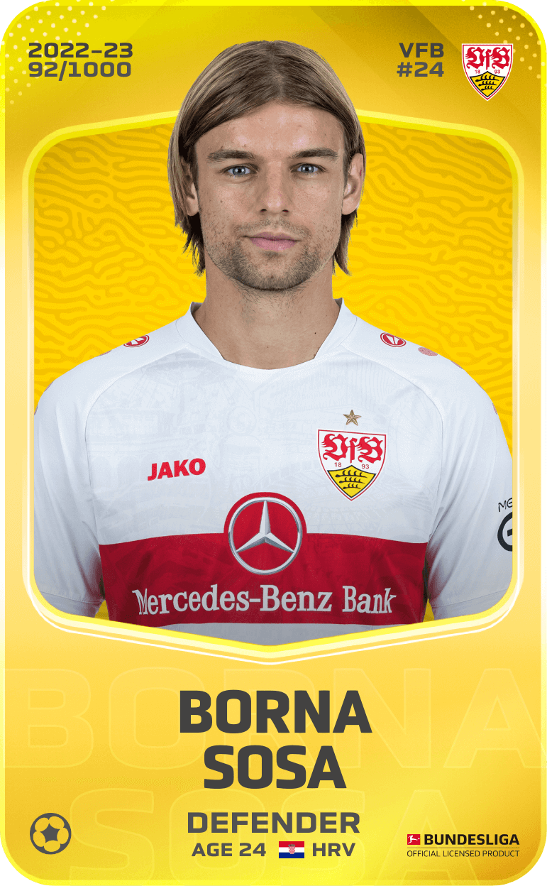 Borna Sosa 2022-23 • Limited 92/1000