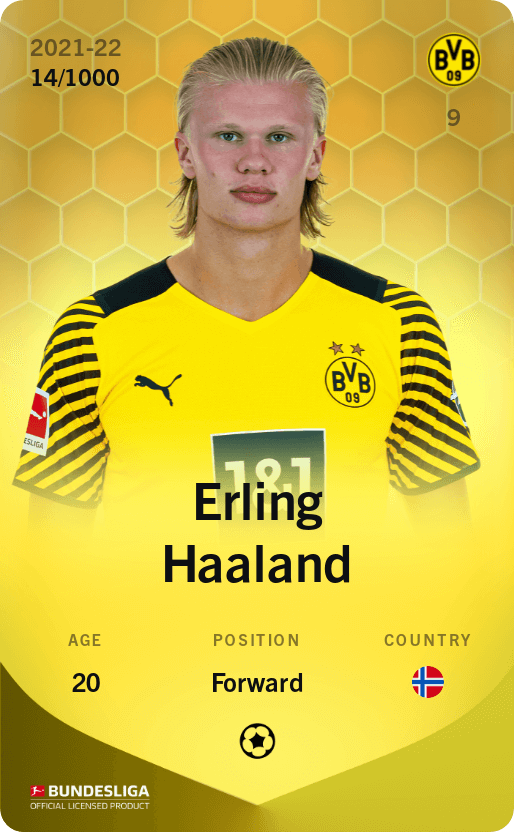 Erling Haaland 2021-22 • Limited 14/1000
