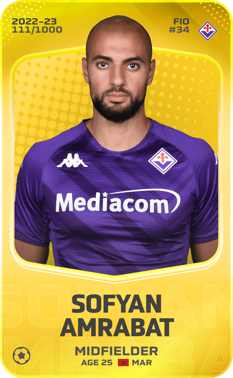 Sofyan Amrabat 2022-23 • Limited 111/1000