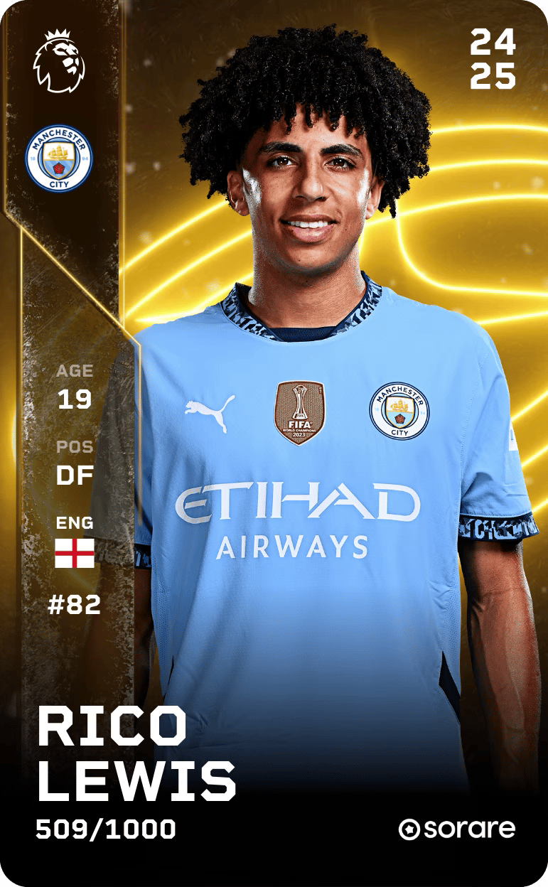 Rico Lewis 2024-25 • Limited 509/1000