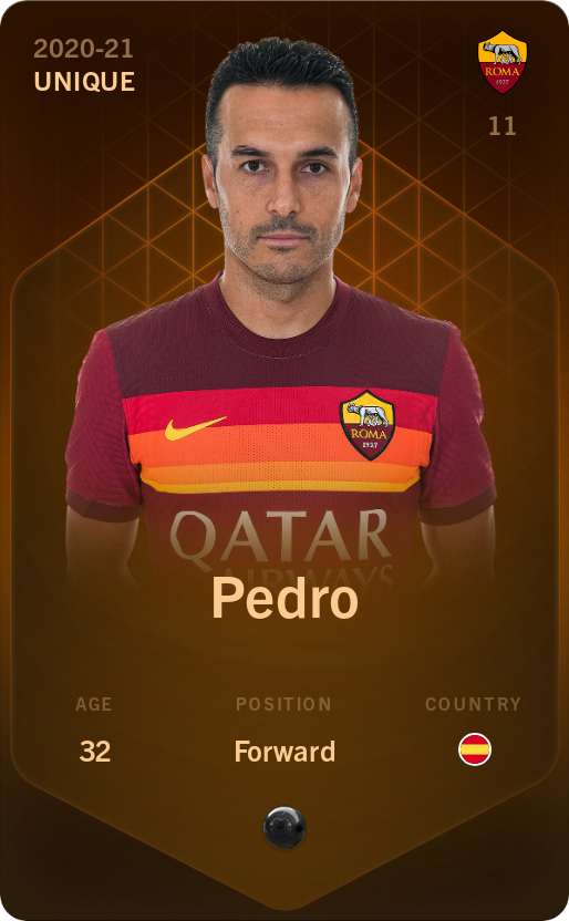 Sorare - Sorare Official - Pedro 2020-21 • Unique - NFT # 14875101257118868556855105647710918018981182681114749447100489754392307817372