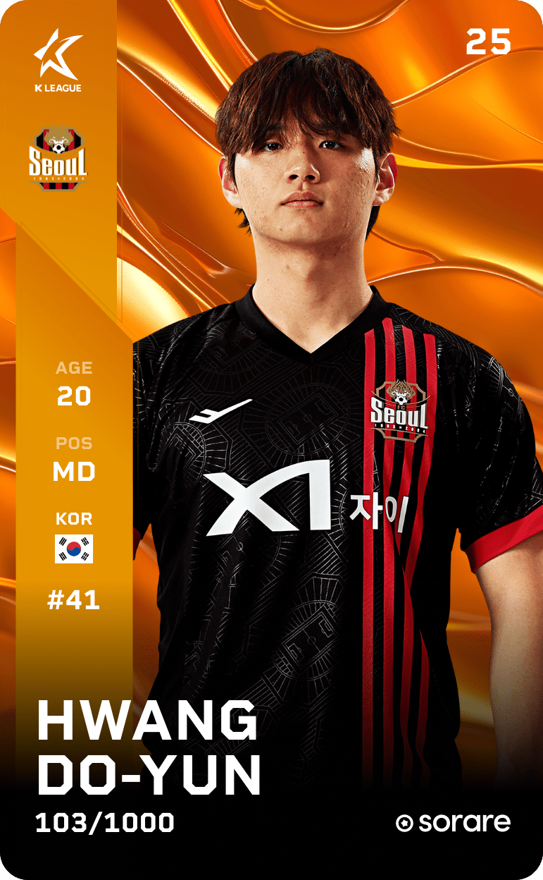 Hwang Do-Yun 2025-26 • Limited 103/1000