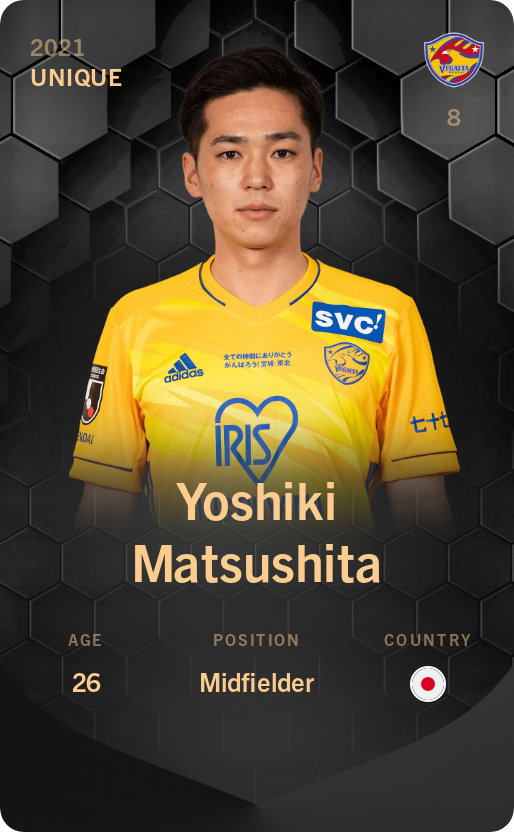 Sorare - Sorare Official - Yoshiki Matsushita 2021-22 • Unique - NFT # 59899105923915505550484631072347146949522243098546819244339027578126104116412
