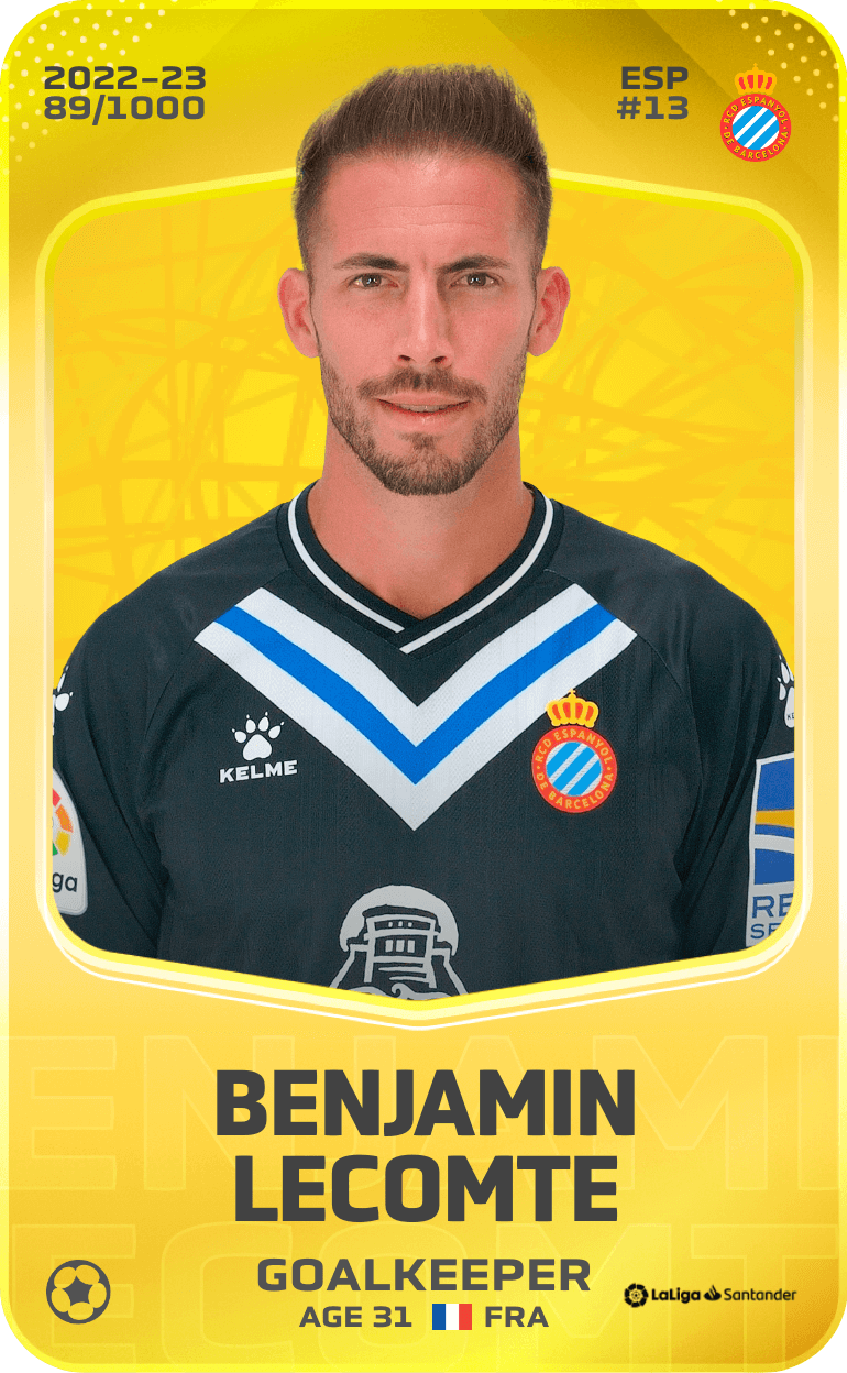 Benjamin Lecomte 2022-23 • Limited 89/1000