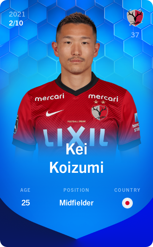 Sorare - Sorare Official - Kei Koizumi 2021-22 • Super Rare 2/10 - NFT # 7586718027946379639976691697188381488928291117536020240378480728616469116723