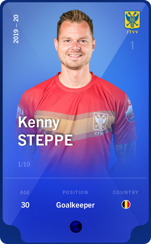 Sorare - Sorare Official - Kenny Steppe 2019-20 • Super Rare 1/10 - NFT # 30690205063113366485465200384369153932141551239145766370515585422299903773505