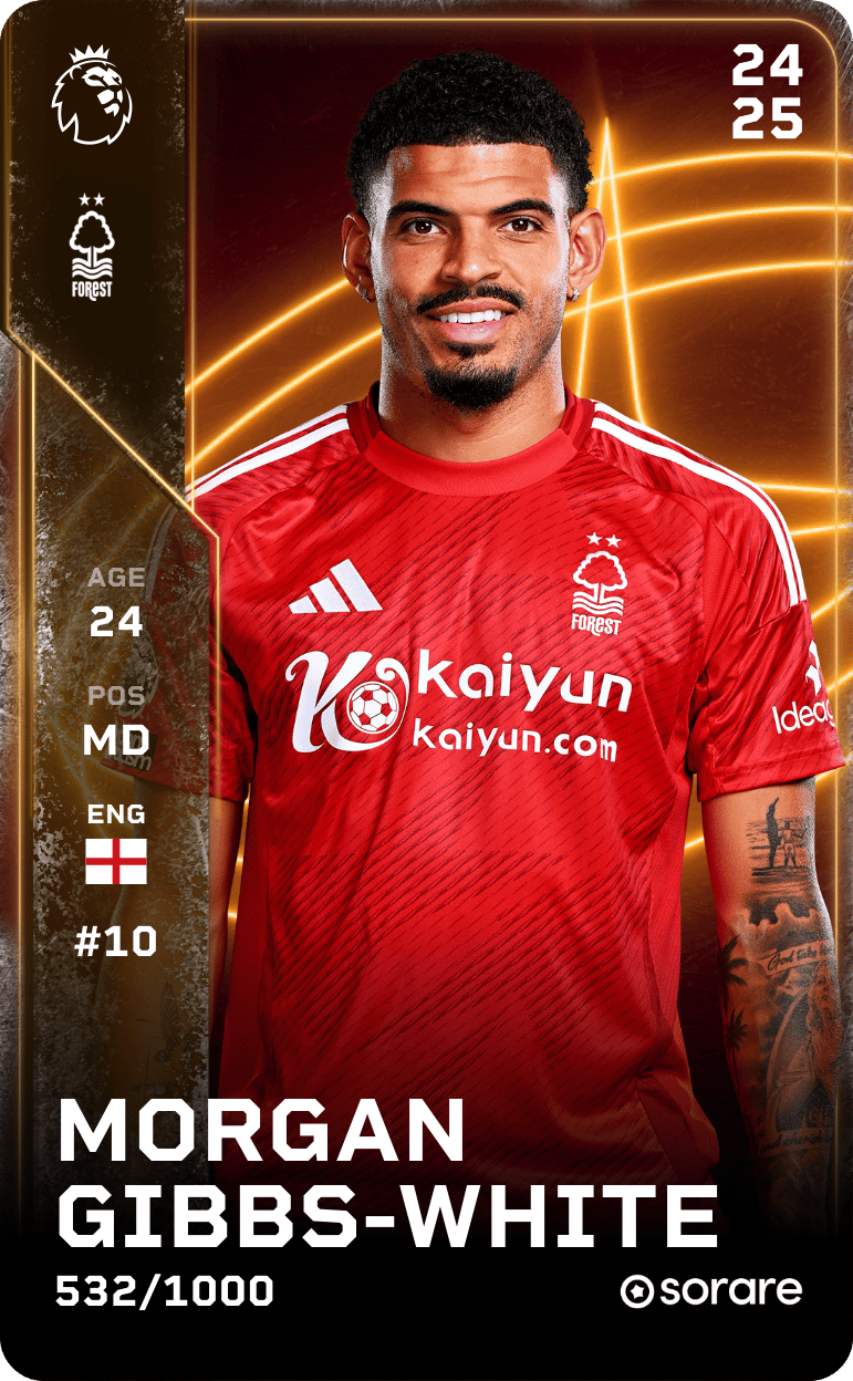 Morgan Gibbs-White 2024-25 • Limited 532/1000