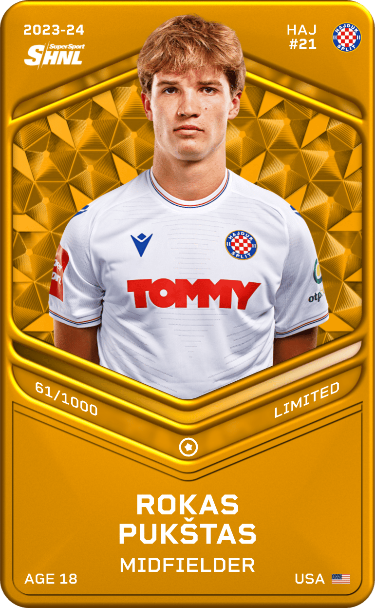 Rokas Pukštas 2023-24 • Limited 61/1000