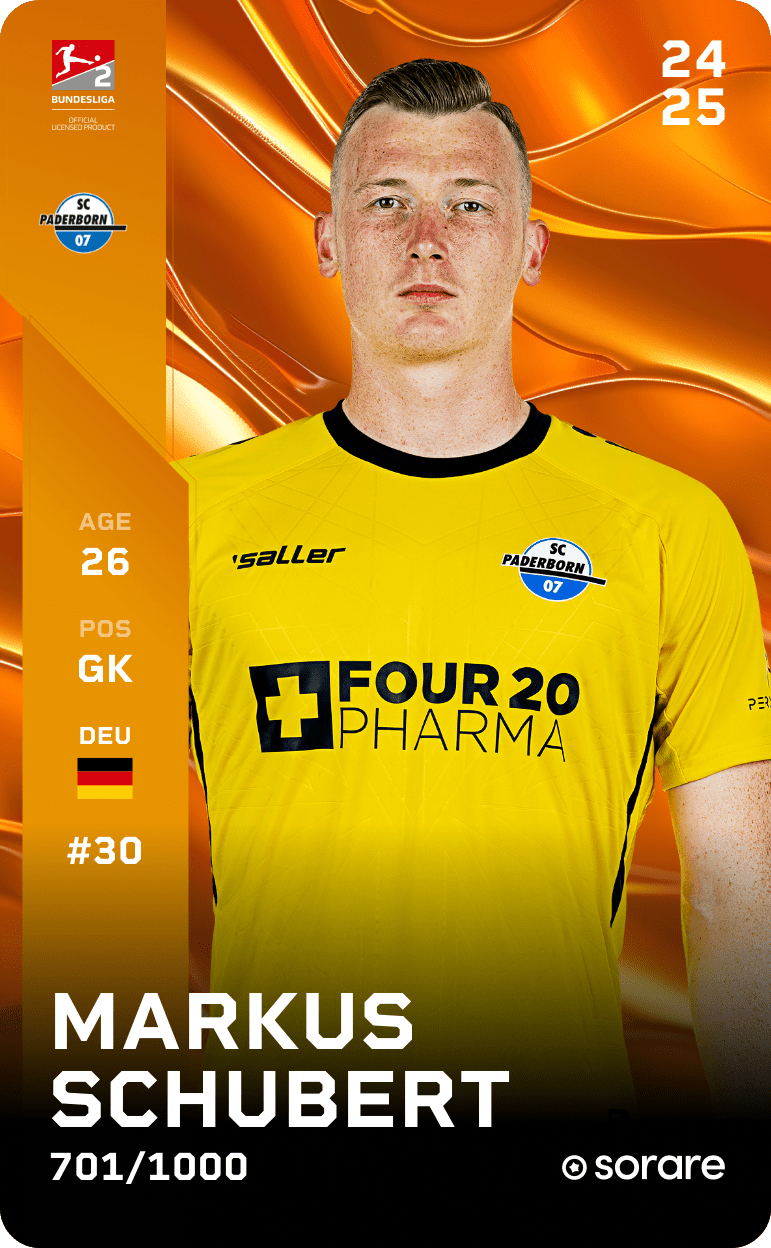 Markus Schubert 2024-25 • Limited 701/1000