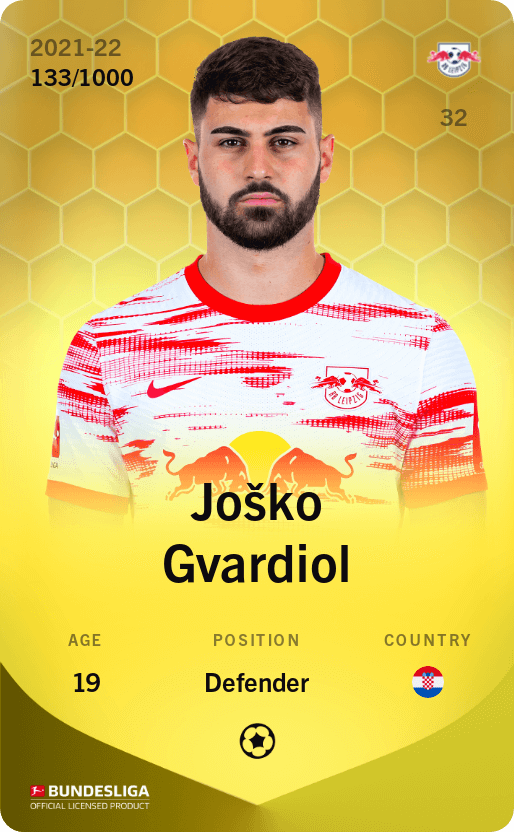 Joško Gvardiol 2021-22 • Limited 133/1000
