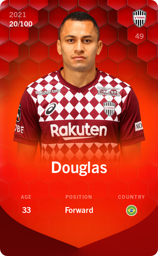 Sorare - Sorare Official - Douglas 2021-22 • Rare 20/100 - NFT # 109238573935720131162840480165745999565025420951837803287292561876701495863350