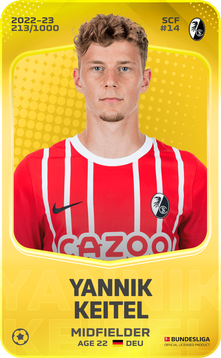 Yannik Keitel 2022-23 • Limited 213/1000