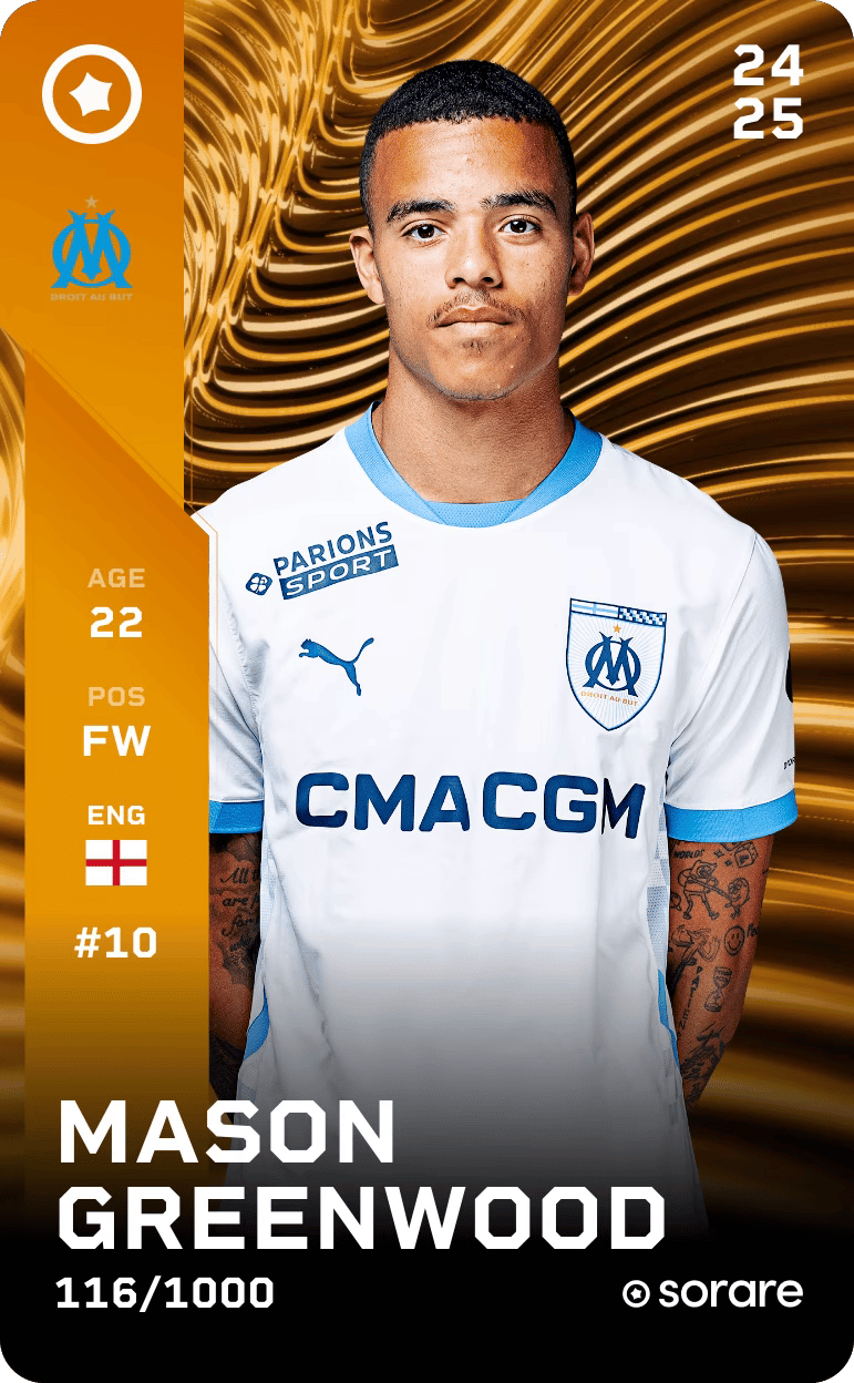 Mason Greenwood 2024-25 • Limited 116/1000