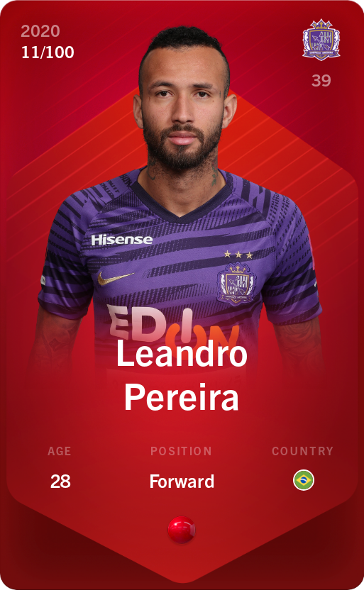 Sorare - Sorare Official - Leandro Pereira 2020-21 • Rare 11/100 - NFT # 24997706711869741384100889448392734038742789348091741729590463638379726703219