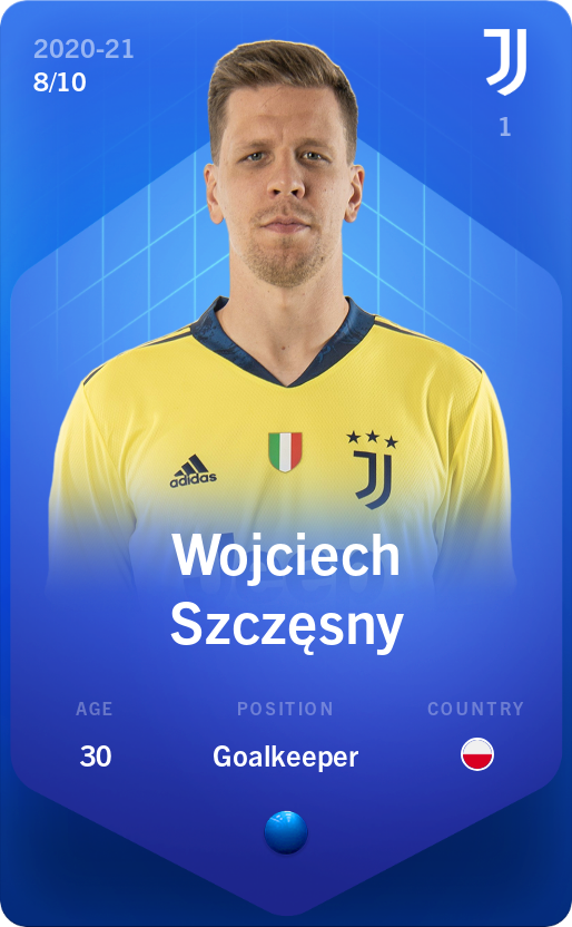 Sorare - Sorare Official - Wojciech Szczęsny 2020-21 • Super Rare 8/10 - NFT # 33347533129631009091134028990525732784249046961706140051002963579980271484494