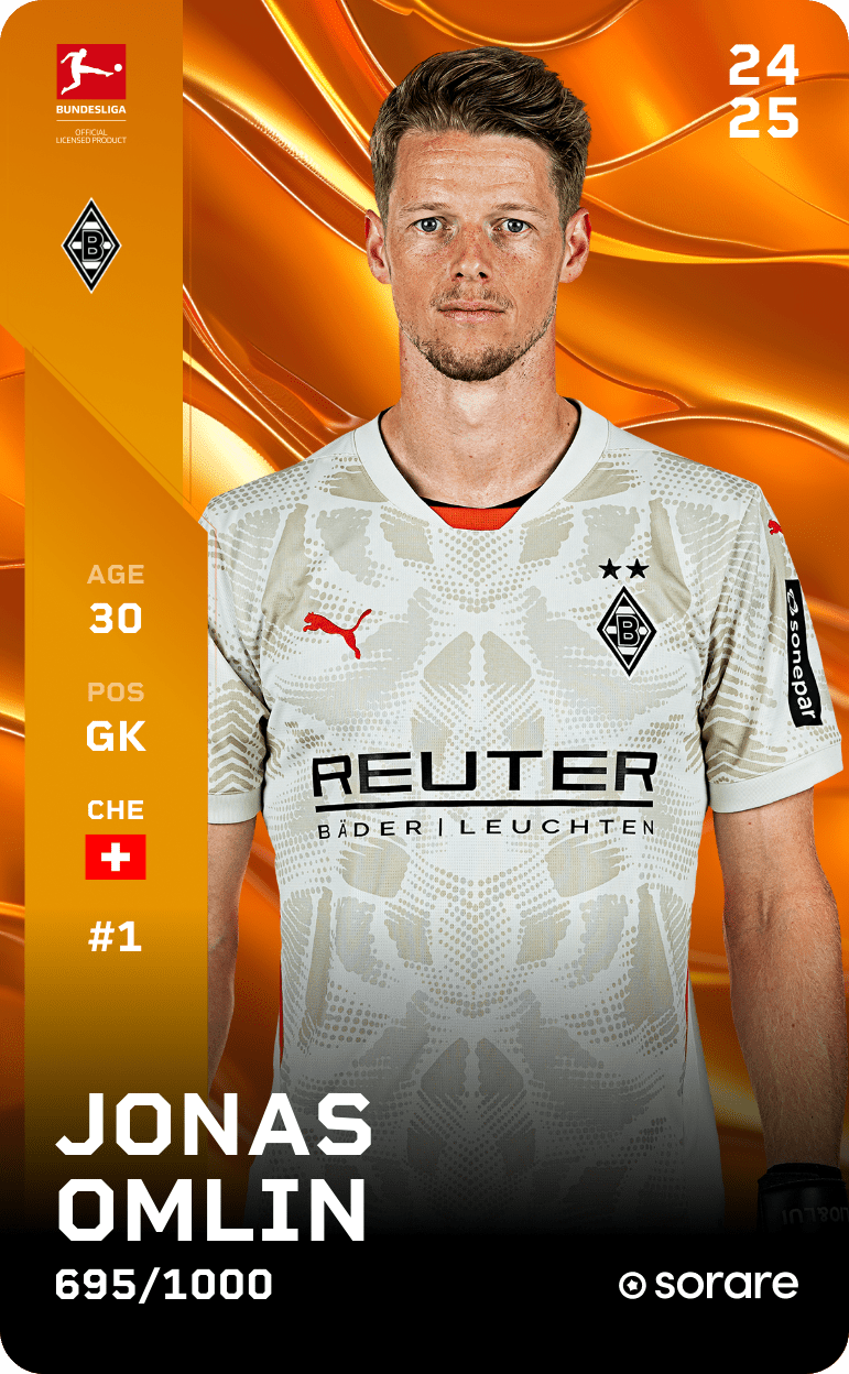 Jonas Omlin 2024-25 • Limited 695/1000