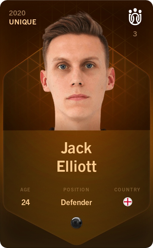 Sorare - Sorare Official - Jack Elliott 2020-21 • Unique - NFT # 37671526576068099052432222640712438715045722385582397092388100659809945296234