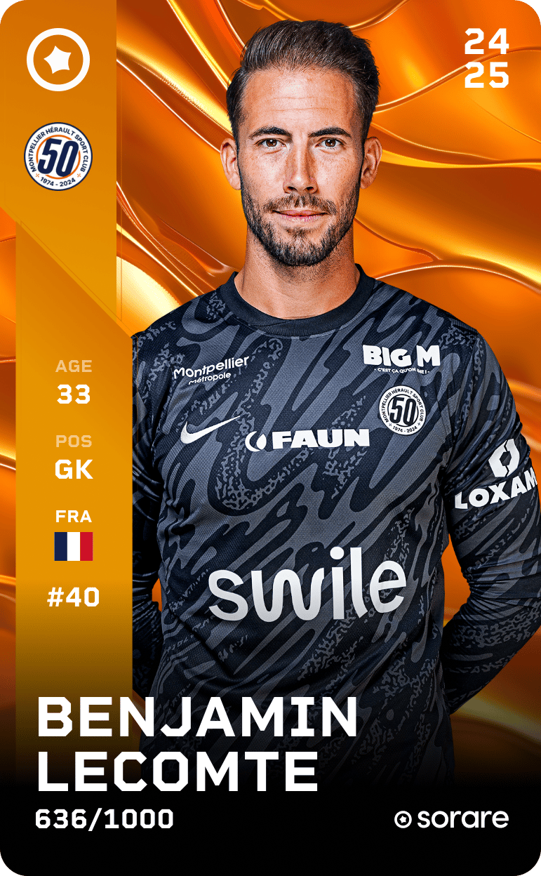Benjamin Lecomte 2024-25 • Limited 636/1000