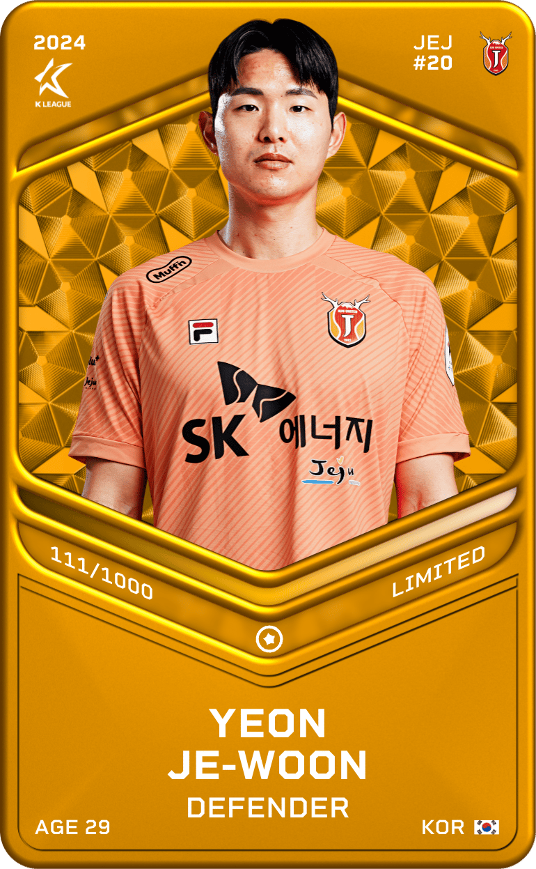 Yeon Je-Woon 2024-25 • Limited 111/1000