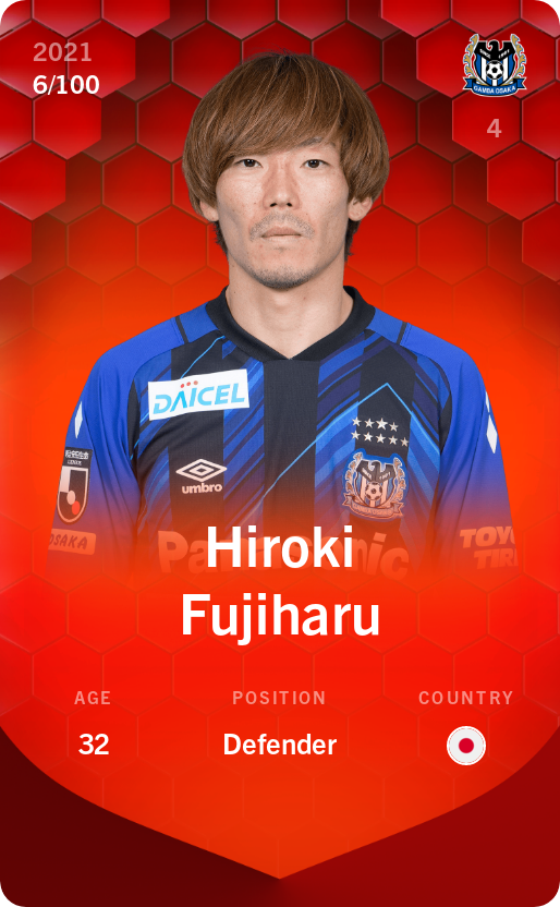 Sorare - Sorare Official - Hiroki Fujiharu 2021-22 • Rare 6/100 - NFT # 209374235857252269249343657758947797797393842120503839824084491815255715691