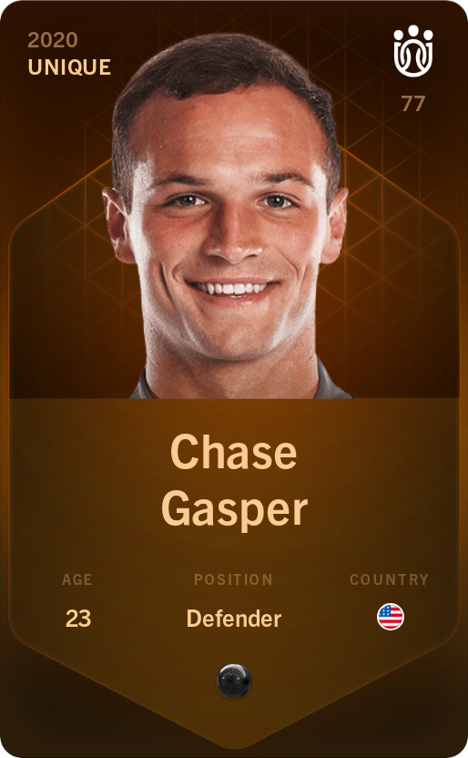 Sorare - Sorare Official - Chase Gasper 2020-21 • Unique - NFT # 64327911494851766066844072019304936644859260218013733878089363529794602648738