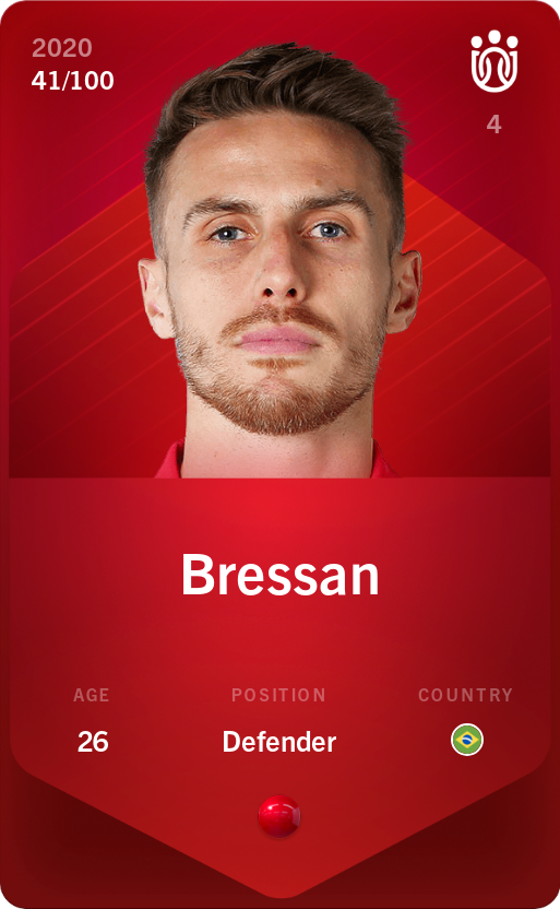 Sorare - Sorare Official - Bressan 2020-21 • Rare 41/100 - NFT # 91859386416478901666881885909259898188920756155783059393866102766865280895115