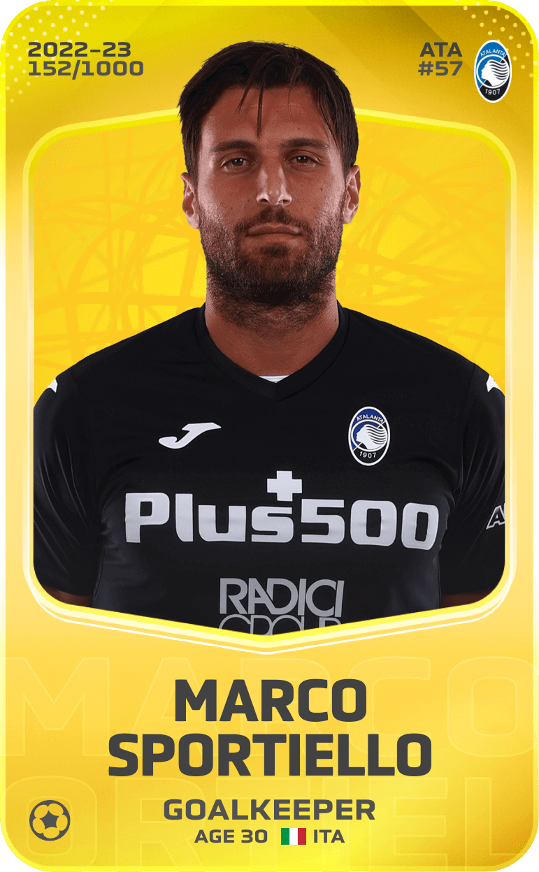 Marco Sportiello 2022-23 • Limited 152/1000