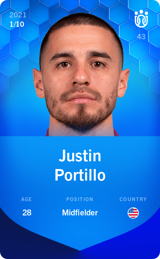 Sorare - Sorare Official - Justin Portillo 2021-22 • Super Rare 1/10 - NFT # 11779000417527718162902175105049620443082268639983504110046794125216638196334