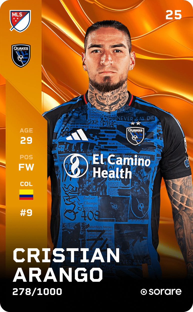 Cristian Arango 2025-26 • Limited 278/1000