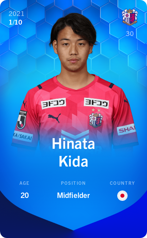 Sorare - Sorare Official - Hinata Kida 2021-22 • Super Rare 1/10 - NFT # 96062912295124214895479729048867915753512472347396792300073765862298793410345