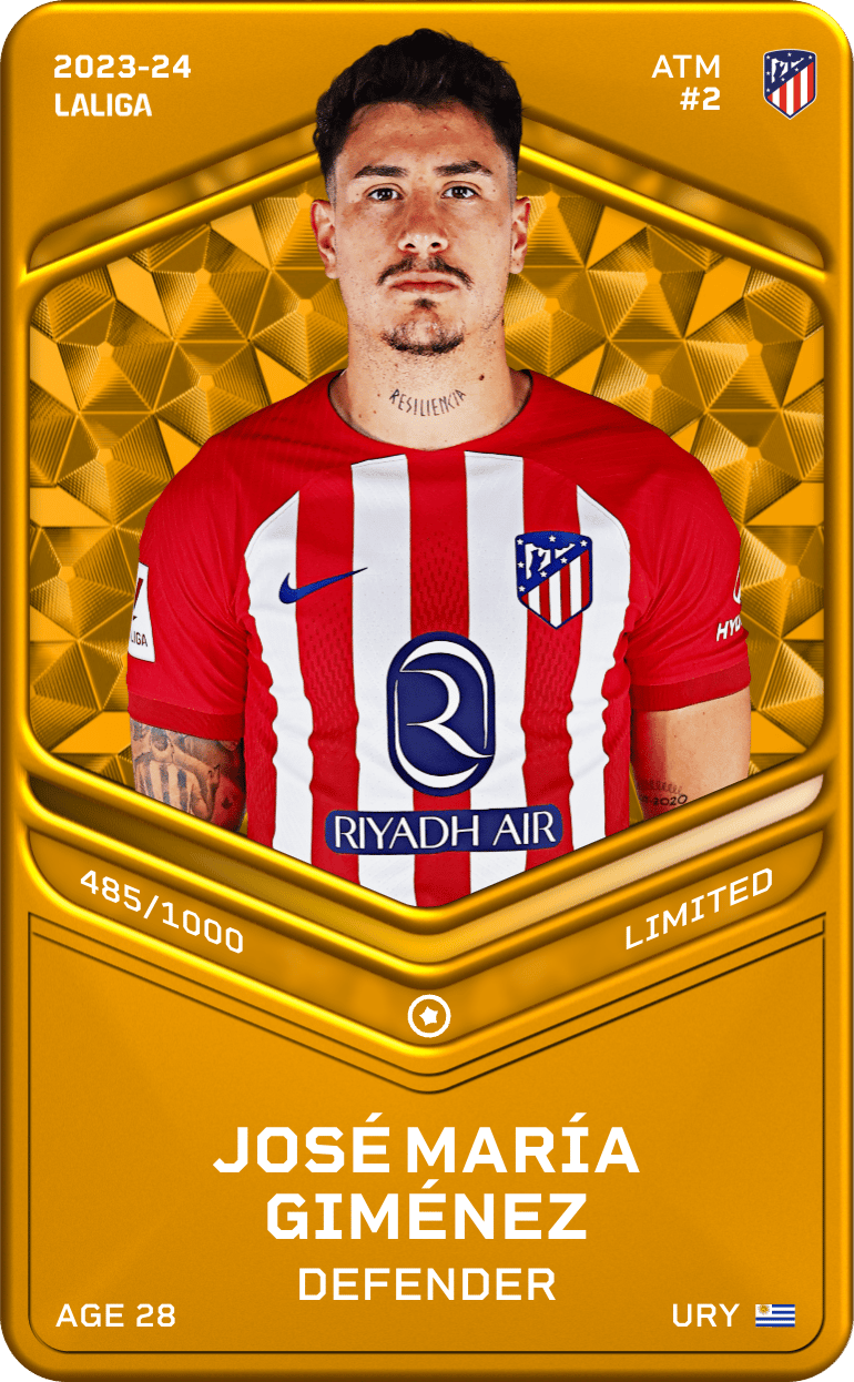 José María Giménez 2023-24 • Limited 485/1000