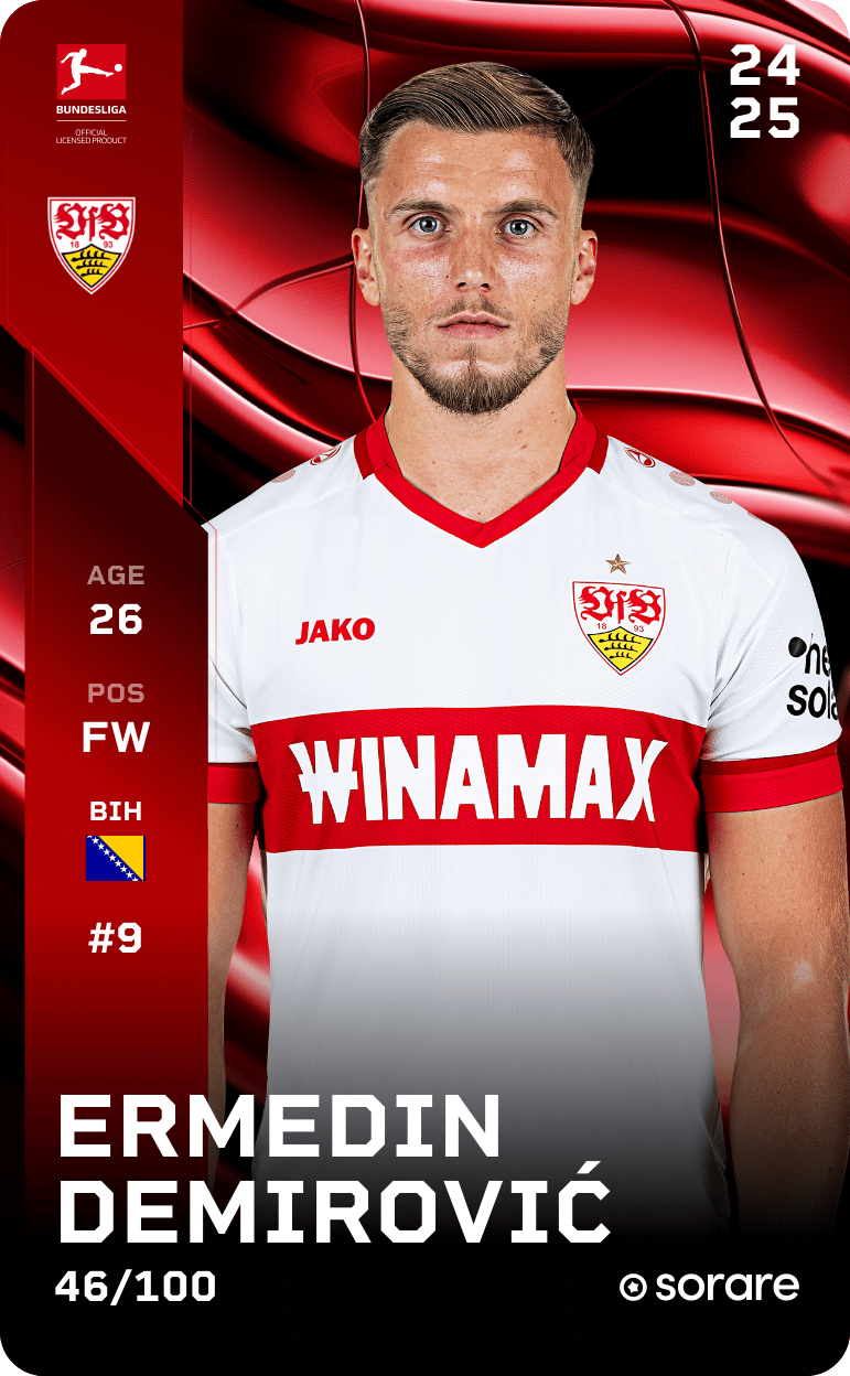 24-25 シュトゥットガルト 9番 デミロビッチ 24-25 シュトゥットガルト 9番 デミロビッチ