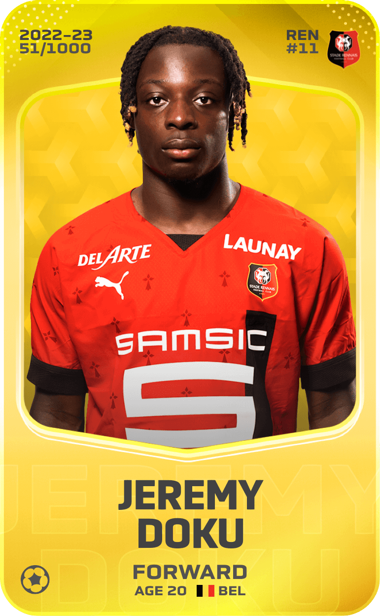 Jeremy Doku 2022-23 • Limited 51/1000