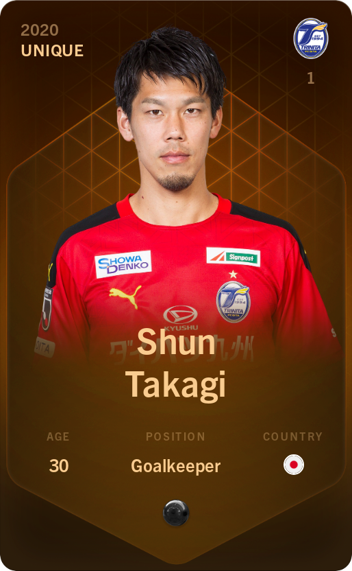 Sorare - Sorare Official - Shun Takagi 2020-21 • Unique - NFT # 91142277726736440331140518943908363537603736812643886092719517828304018017397