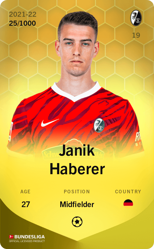 Janik Haberer 2021-22 • Limited 25/1000