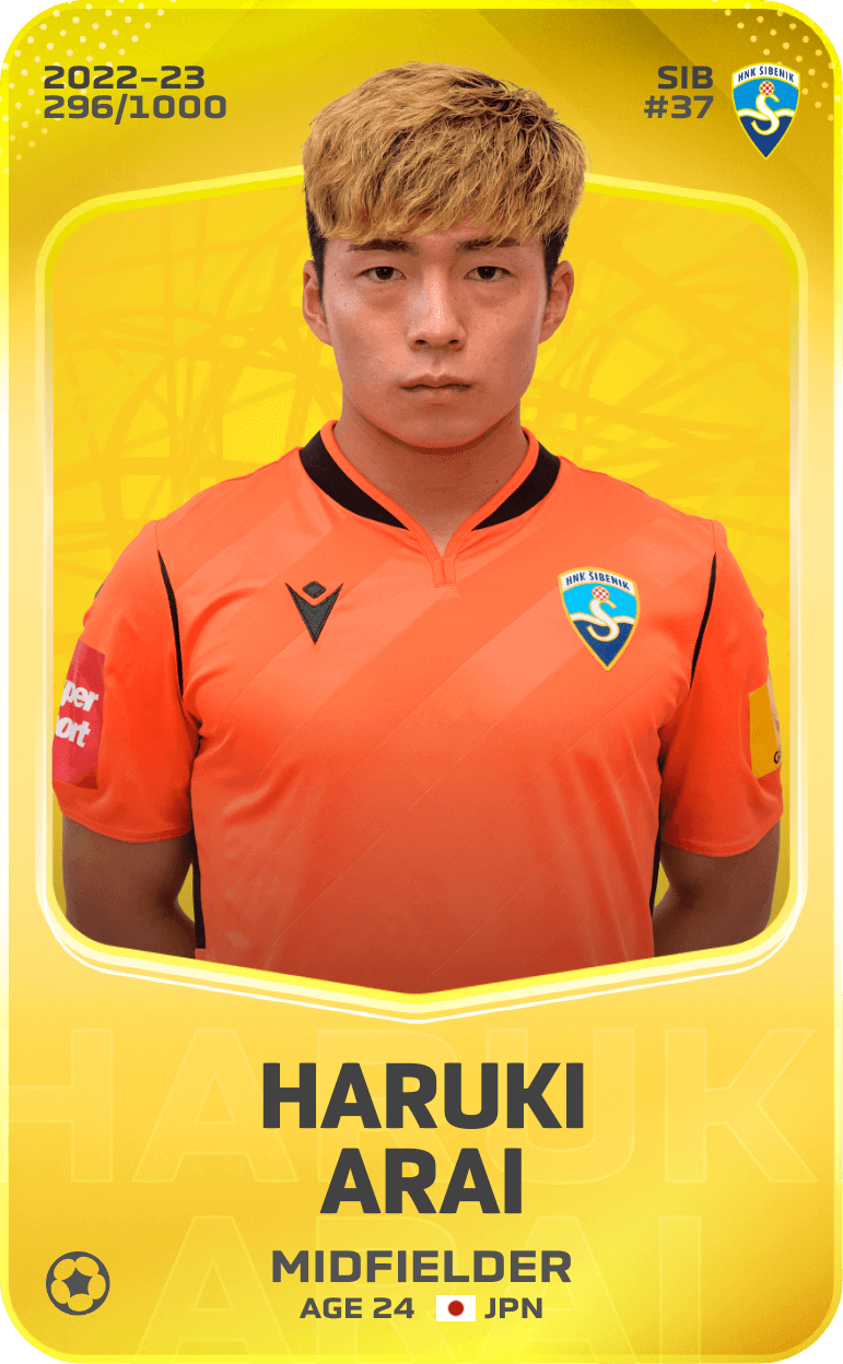 Haruki Arai 2022-23 • Limited 296/1000