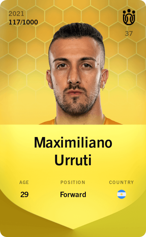 Maximiliano Urruti 2021-22 • Limited 117/1000