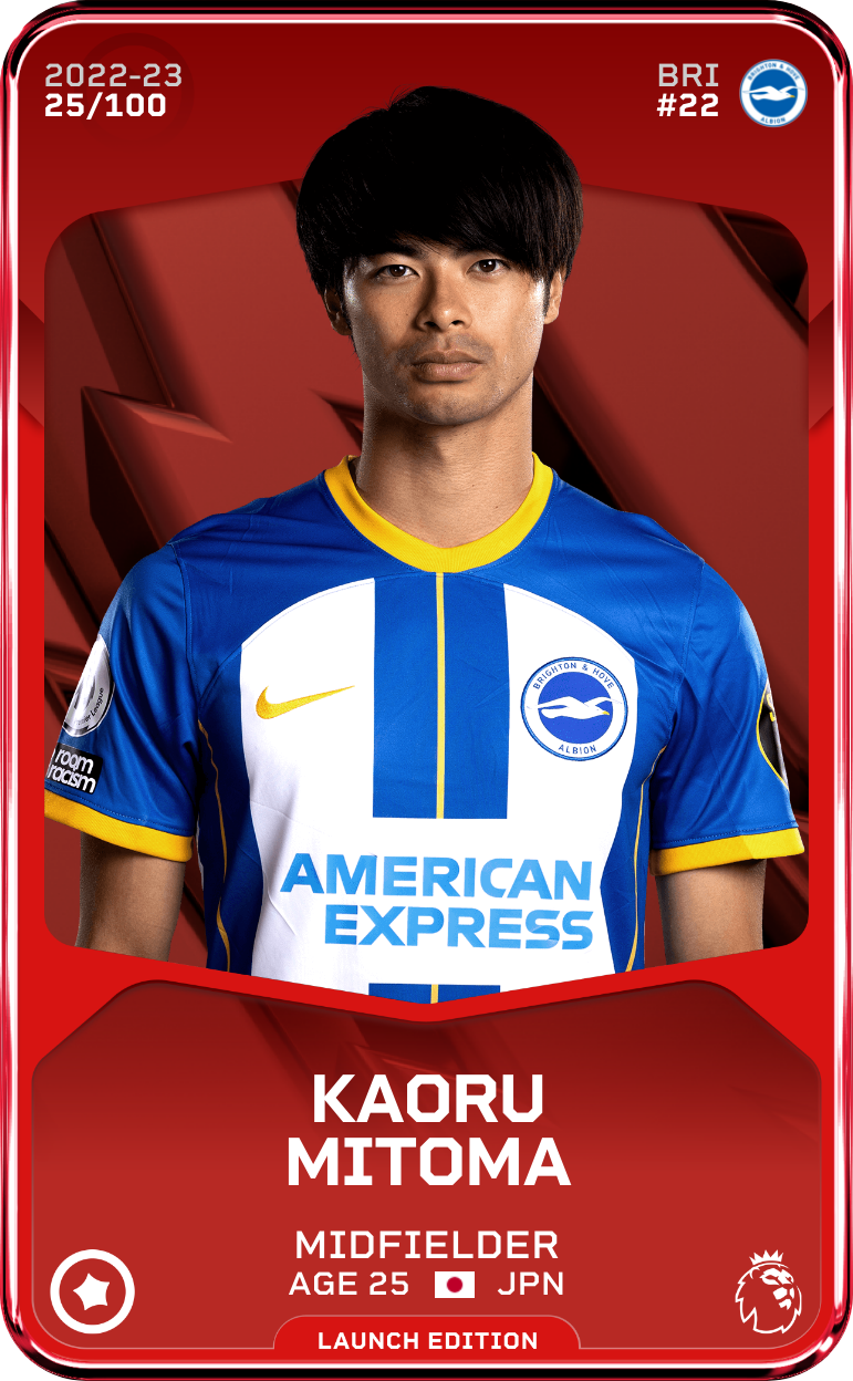 Kaoru Mitoma 2022-23 • Rare 25/100